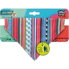 Urban Style Jazz Strıpes Bandana Collar (M)