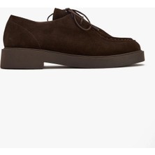 West To West Kadın Deri Günlük Ayakkabı – Bağcıklı Hakiki Süet Loafer