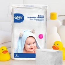 Wee Baby Bebek Temizleme Pamuğu %100 Pamuk 60 Adet