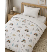 Ozz Baby Anne Yanı Park Beşik Yatak %100 Pamuk 70X120 Bebek Nevresim Takımı Lastikli Çarşaf (70X120X) Yastık Kılıfı (35X45)