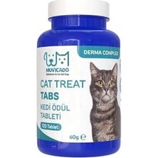 Muvicado Derma Deri ve Tüy Kedi Ödül Tableti Kedi Ödülü Köpek Vitamini Biyotin Tüyü Bakım Seti