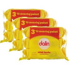 Dalin 3 x 56 Yaprak Islak Temizleme Mendili 3'lü Günlük Kullanımda Hassas Temizlik Sağlar