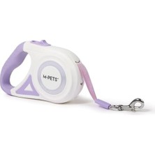 M-Pets Ledli Otomatik Gezdirme Şerit 3mt, Purple