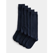 Marks & Spencer 5'li Freshfeet:trade_mark: Diz Altı Çorap (2-11 Yaş)