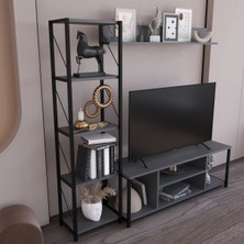 The Violett Jattebo 160 cm Tv Ünitesi Seti Yaşam Ünitesi Seti Metal