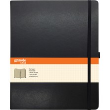 Mynote Case 19 x 25 cm Sert Kapaklı Defter 96 Yaprak Siyah Renkli Kullanım İçin Pratik