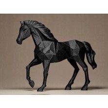 Hivhestin Geometrik At Figürü - Modern ve Dekoratif Masaüstü Süs Eşyası