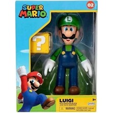 Jakks Pacific Nintendo Super Mario Figürü Luigi Koleksiyoncu Kutusunda , 10 cm