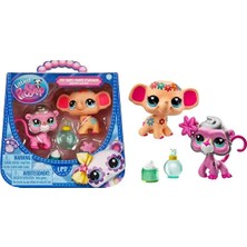 Littlest Pet Shop Minişler 2’li Figür Seti S4 - 243&244 Fil ve Babun