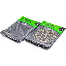 Vuralsin38 Baskılı Mini Blok Poşet Torba - No: 2-25X37 Cm. - Siyah - 100 Adetlik 1 Paket