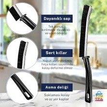 Prime Çok Amaçlı Ince Detay Temizlik Fırçası | Derz Arası, Lavabo, Mutfak ve Banyo Köşe Temizlik Fırçası | Sert Kıllı, Ergonomik Saplı, Kompakt ve Dayanıklı Yapı
