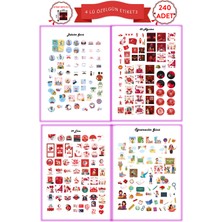 Yunus Copy Özel Günler Sticker Etiket 3 Babalar Günü, Öğretmenler Günü, 30 Ağustos, 29 Ekim