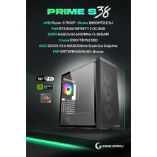 Game Garaj Prime S38 Amd Ryzen 5 7500F 16GB Ram 1tb SSD RTX5060 120MM Sıvı Soğt Freedos Oyuncu Oem Paket
