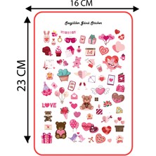Özel Günler Sticker Etiket 2 Anneler Günü, Sevgililer Günü, Çocuk Günü, 10 Kasım