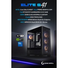 Game Garaj Elite S41 Intel Core Ultra 5 245KF 32GB Ram 1tb SSD RTX5070TI 360MM Sıvı Soğt Freedos Oyuncu Oem Paket