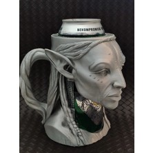 Hivhestin Dark Elf Elder Temalı Içecek Kutusu Tutucu ve Dekoratif Kupa - 500ML