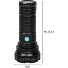Pd-12000 Profesyonel Avcı El Feneri – 40w Güç, 4000 Lümen, Yüksek Performanslı Led Işık