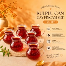 Mafa Home Keyfi Ala 6'lı Borosilikat Çay Bardağı Seti