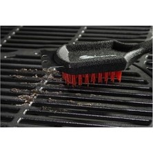 Barbekü Fırçası, Aşındırmaz Plastik, Çelik Ek Sıyırıcı, Barbekü Temizleyici, Ergonomik Barbekü Izgara Temizleme Fırçası, Uzun Saplı