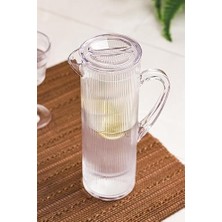 Vuralsin38 Ews Arkilik Barok 1,5 Lt Şeffaf Sürahi (Buzdolabı Kapak Rafına Sığar)