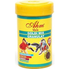 AHM Goldi Mix Granulat 100 Ml Premium Balık Yemi Akvaryum Balıkları İçin Sağlıklı Beslenme