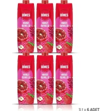 Dimes Kırmızı Meyveler Meyve Suyu 1 Lt x 6 Adet