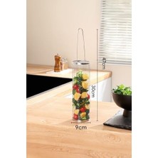 Vuralsin38 Çelik 30 cm Silindir Izgara Mangal Mısır Sebze Patates Kafesi Izgara CIN862