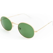 Despada Ds 2247 C1 51 Unisex Gold Metal Yuvarlak   Güneş Gözlüğü