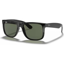 Ray-Ban Rb 4165 60171 55 Justin Unisex Kare Siyah Kemik Güneş Gözlüğü
