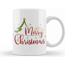 Dekado Yılbaşı Yeni Yıl Konseptli Merry Christmas 011 Kupa Bardak Porselen