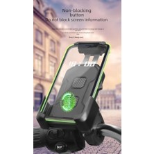 Vuralsin38 Bisiklet Motosiklet ve Scooter Için Gidon Uyumlu Telefon Tutucu Orjinal Malzeme Yüksek Kalite 360 Derece Dönebilen Modellere Uyumlu Kolay Kurulum ve Kullanım CZ027 (CZ027)