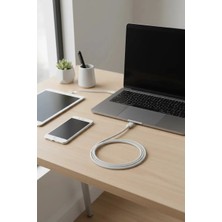 Miniso Lisanslı Mini Ultra Serisi 1 M Usb-C Hızlı Şarj Kablosu – Beyaz