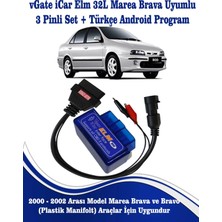 Vgate İcar Elm 3 Pinli Set Marea Brava Arıza Tespit Cihaz Seti Android - PC