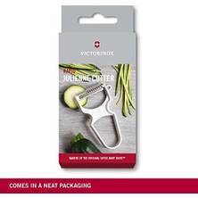 Vuralsin38 Soyucu, Evrensel Soyucu, Jülyen Plastik Sap, Ekstra Keskin Bıçak, Paslanmaz Çelik, Beyaz