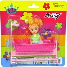 Oydaş Anlıly Beşikli Bebek Seti Kız Çocuklar İçin Renkli ve Eğlenceli Oyun Deneyimi