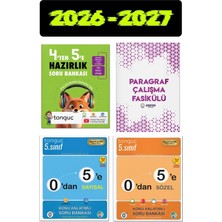 Tonguç Akademi Tonguç 5. Sınıf 4 Ten 5 E Hazırlık Seti 3 Kitap Telafi Eğitimi Ön Hazırlık 2026 -2027