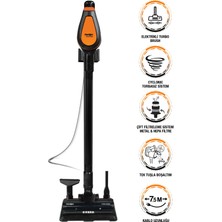 Fantom Pluto P 6000 Cyclone Dikey Elektrikli Süpürge Siyah