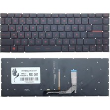 Vuralsin38 Msı GF65 Serisi Notebook Ile Uyumlu Klavye Işıklı -Kırmızı-