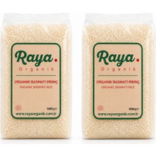 Raya Organik Organik Basmati Pirinç 2’li Set 2 x 1000 gr (Toplam 2 Kg)