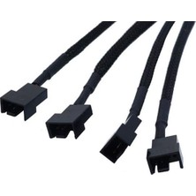 Vuralsin38 Sata Power To Fan Çevirici, 4 Port Y Pin Pwm Çoklayıcı Splitter Fan Kablosu