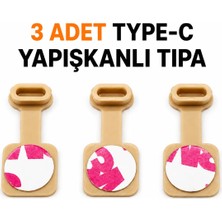 Emre Bilişim Type-C Yapışkanlı Tıpa Tüm Cihazlar Ile Uyumlu Yapışkanlı Şarj Yeri Koruma Tıpası 3 Adet kırem prime