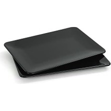 Vuralsin38 Siyah Siera Kayık Tabak 31 cm 2 Adet