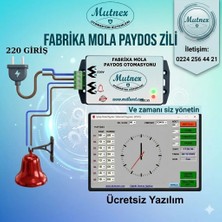 Mutnex Fabrika Mola Paydos Zil Otomasyonu - Kampana Dahil
