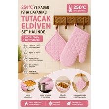 Miabella Home Fırın Eldiveni Fırın Tutacağı Premium Isı Geçirmez Mutfak Eldiveni Tutacak Isıya Dayanıklı Eldiven