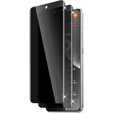 Vuralsin38 - Mi 15 Ultra ile Uyumlu Ekran Koruyucu Hayalet Cam Tam Kaplar Oval Temperli Privacy