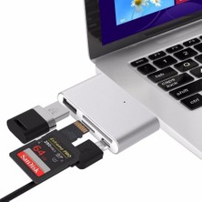 Vuralsin38 Type C USB 3.1 Kart Okuyucu, Sd Microsd Tf Hub, Çevirici Dönüştürücü Adaptör