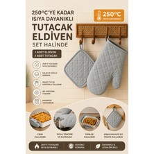 Fırın Eldiveni Fırın Tutacağı Premium Isı Geçirmez Mutfak Eldiveni Tutacak Isıya Dayanıklı Eldiven