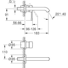 Iki Delikli Lavabo Bataryası M Boyut Hard Graphite - 29192A01