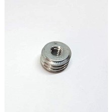Vuralsin38 Ayex 1/4 Inç Vidasını 5/8 Inçe Dönüştürücü Vida Adaptörü Gümüş