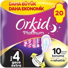 Orkid Platinum Dörtlü Paket Gece Ekstra Plus 20 Adet Olimpiyat